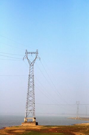 Power transmission towerの写真素材