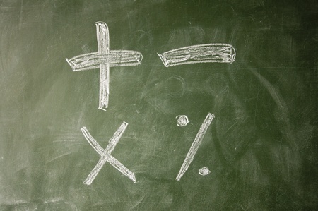 Arithmetic symbolsの写真素材