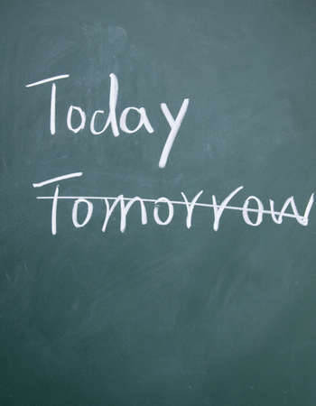 today and tomorrow title の写真素材
