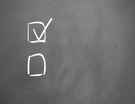 right and wrong symbolの写真素材