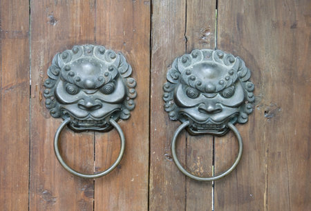 The door of the Chinese house