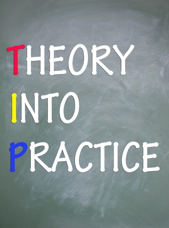 theory into practice symbol の写真素材