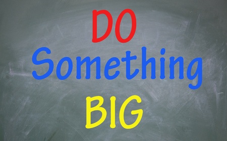 do something big symbol の写真素材