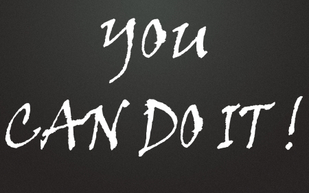 you can do it titleの写真素材