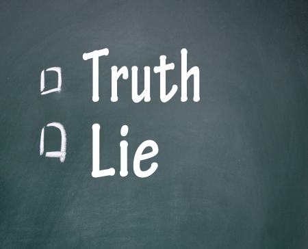 truth and lie choice symbol の写真素材