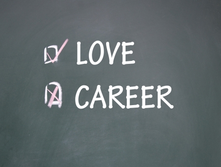 career and love choiceの写真素材