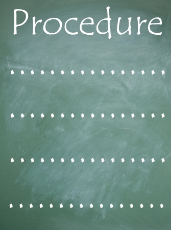 procedure titleの写真素材