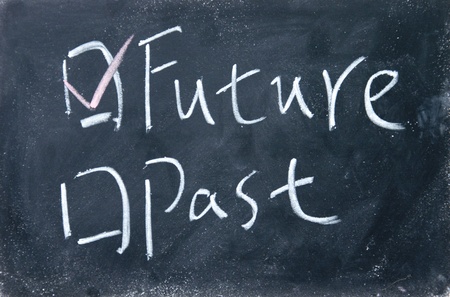 future and past choiceの写真素材