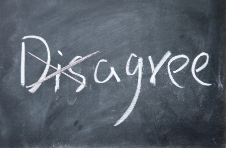 disagree and agree signの写真素材