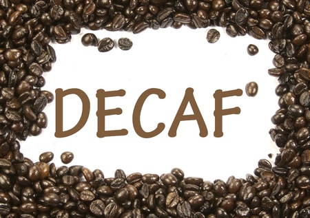 decaf signの写真素材