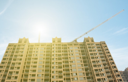 Apartment building siteの写真素材