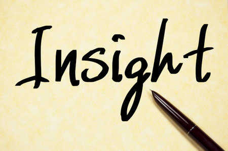 insight word write on paper