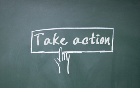 finger click take action symbolの写真素材