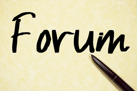 forum word write on paperの写真素材