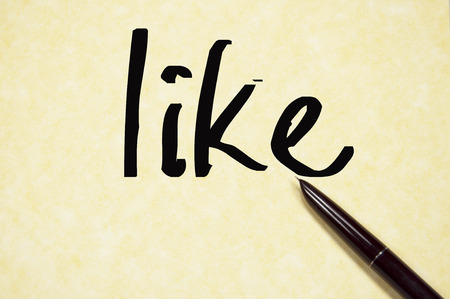 ike word write on paperの写真素材