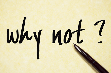 why not text write on paperの写真素材