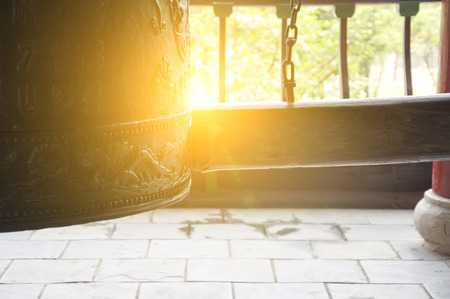 The temple bellの写真素材