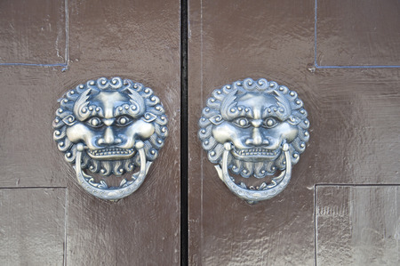 Lion-type knockerの写真素材
