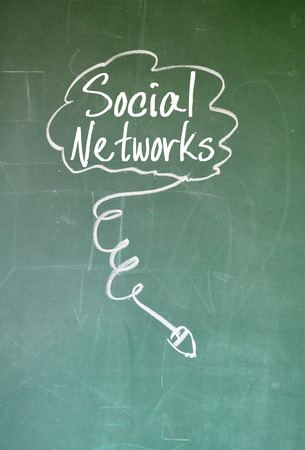 social networks signの写真素材