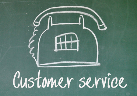 customer service signの写真素材