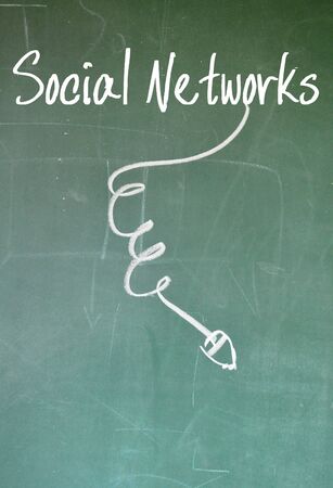 social networks signの写真素材
