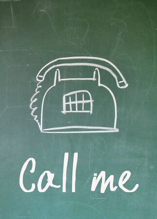 call me signの写真素材