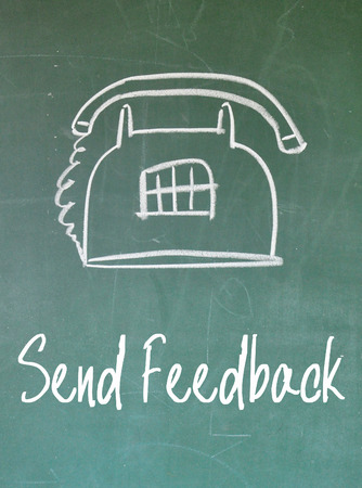 send feedback signの写真素材