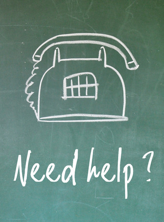 need help question signの写真素材