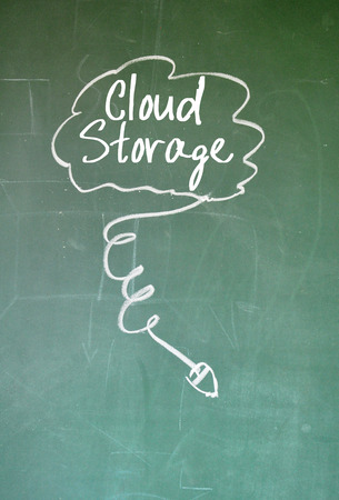 cloud storage signの写真素材
