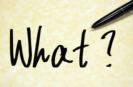 what question write on paperの写真素材
