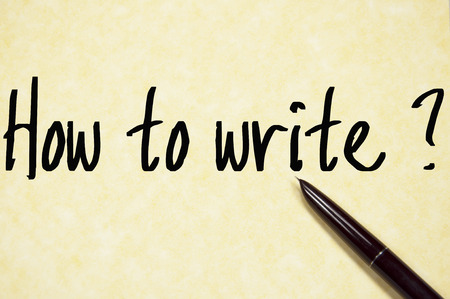 how to write question write on paperの写真素材