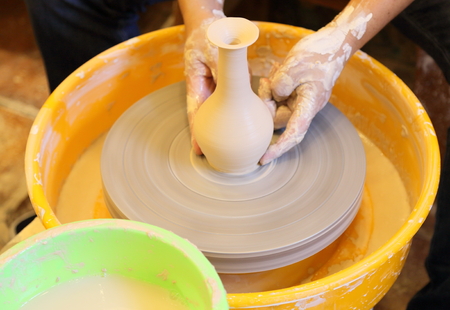 Porcelain makingの写真素材