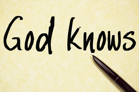 god knows signの写真素材