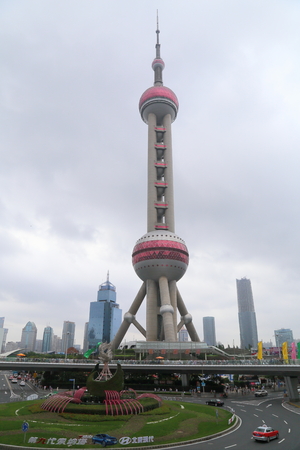 Shanghai Oriental Pearl TV stationのeditorial素材