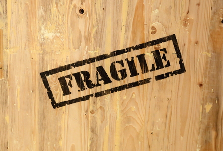 fragile signの写真素材