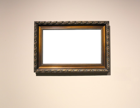 The blank frame in the exhibition hallの写真素材