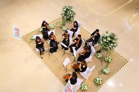 Symphony Orchestra in marketのeditorial素材