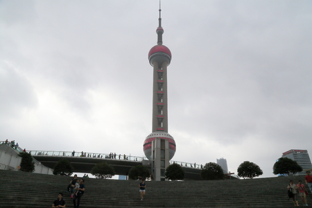 Shanghai Oriental Pearl TV stationのeditorial素材