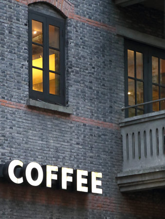 coffee signのeditorial素材