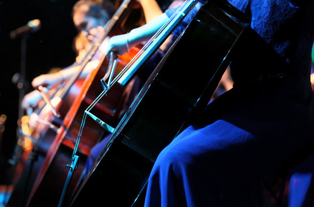 Cello playingの写真素材