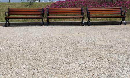 park chairの写真素材
