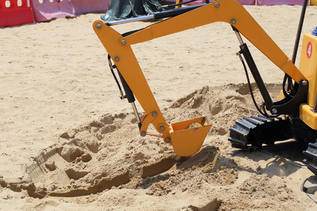 Toy excavatorの写真素材