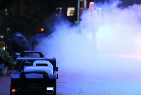 concert stage smoke