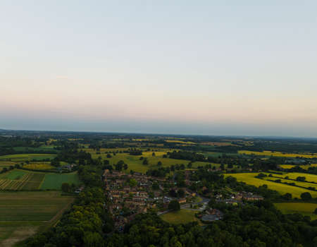 Hothfield, Kent drone shotの写真素材