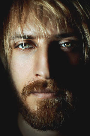 Handsome attractive blue eyed guyの写真素材