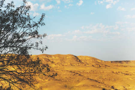Georgia Landscape travel yellow mountains view beautiful scenery natural landmarksの写真素材