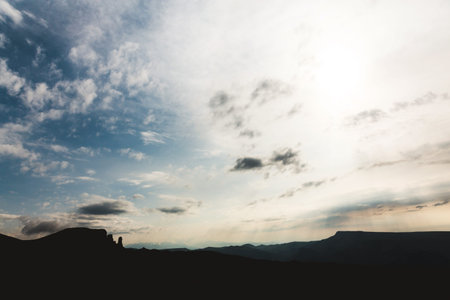 Mountains Landscape Travel aerial view serene scenery wild Evening nature calm idyllic scene sun