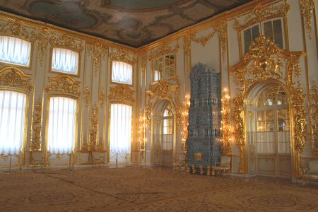 Yekaterinksy Palace at Tsarskoe Syolo (Pushkin) in Russia. My other pictures of Saint Petersburg.の写真素材