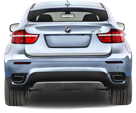 Illustration of a BMW X6のeditorial素材