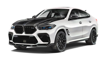 Illustration of a BMW X6のeditorial素材